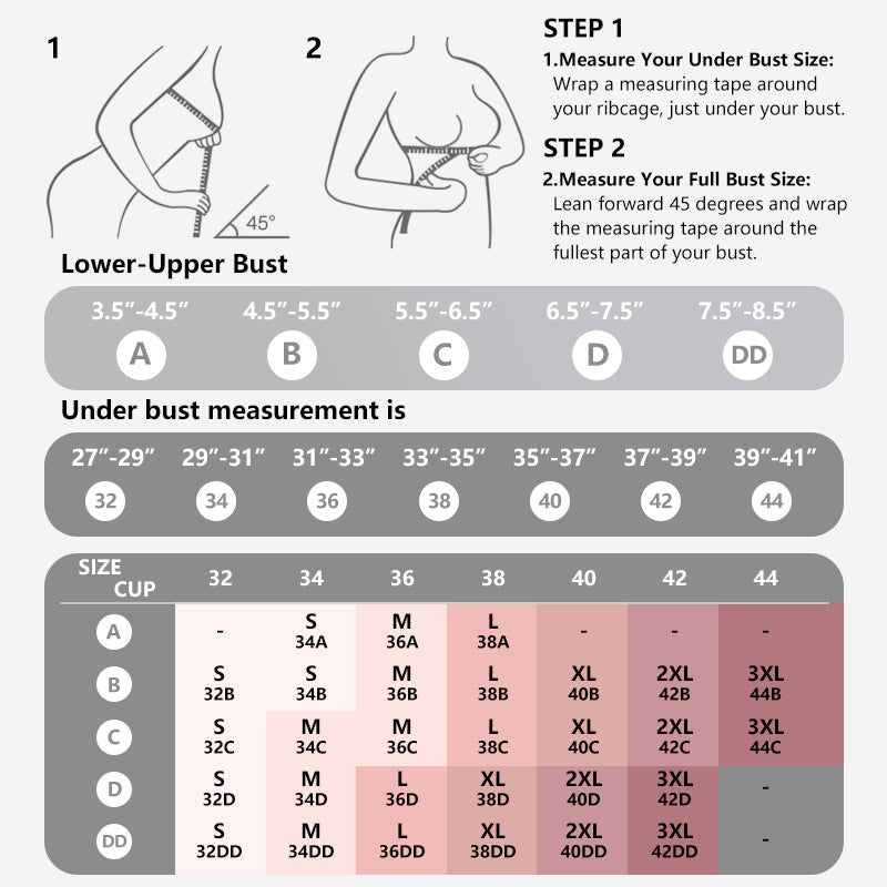 🎅🎄Christmas Sale Day! NESLEMY Women’s Wireless Deep V Seamless Push-Up Bralette — Ultra-Comfortable T-Shirt Bra