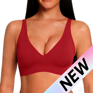 🎅🎄Christmas Sale Day! NESLEMY Women’s Wireless Deep V Seamless Push-Up Bralette — Ultra-Comfortable T-Shirt Bra