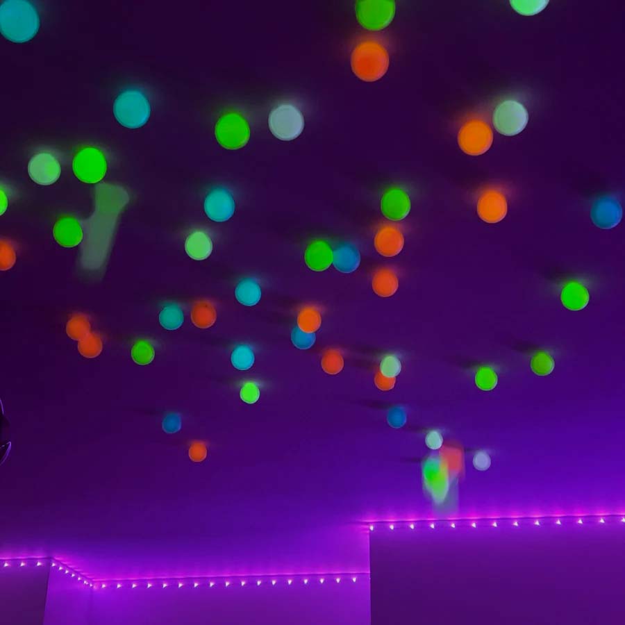 Glowing Ceiling Globs